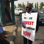 This man is single-handedly calling for the arrest of former president of Nigeria Goodluck Jonathan